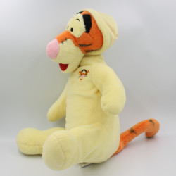 Grand Doudou peluche Tigrou en pyjama jaune DISNEY 40 cm