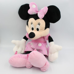Grande Peluche Minnie robe rose à pois DISNEY NICOTOY