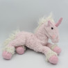 Doudou peluche licorne rose blanc GIPSY