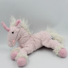 Doudou peluche licorne rose blanc GIPSY