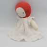Ancienne poupée Emilie rouge robe blanche COROLLE RARE 25 cm