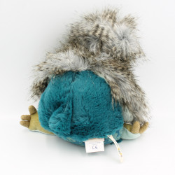 Doudou peluche oiseau kiwi bleu BAZAR MOULIN ROTY