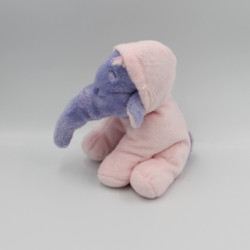 Doudou Eléphant Lumpy pyjama rose Disney Nicotoy 20 cm