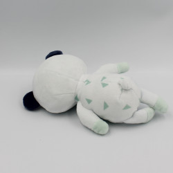 Doudou panda blanc bleu des petits calins MOTS D'ENFANTS SIPLEC