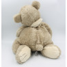 Grand doudou peluche ours beige Emile DIMPEL
