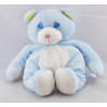 Doudou ours bleu blanc bonnet GIPSY