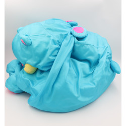 Peluche géante Puffalump hippopotame bleu rose jaune FISHER PRICE 1994