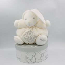 Doudou lapin blanc P'tit lapinou PERLE KALOO 25 cm NEUF