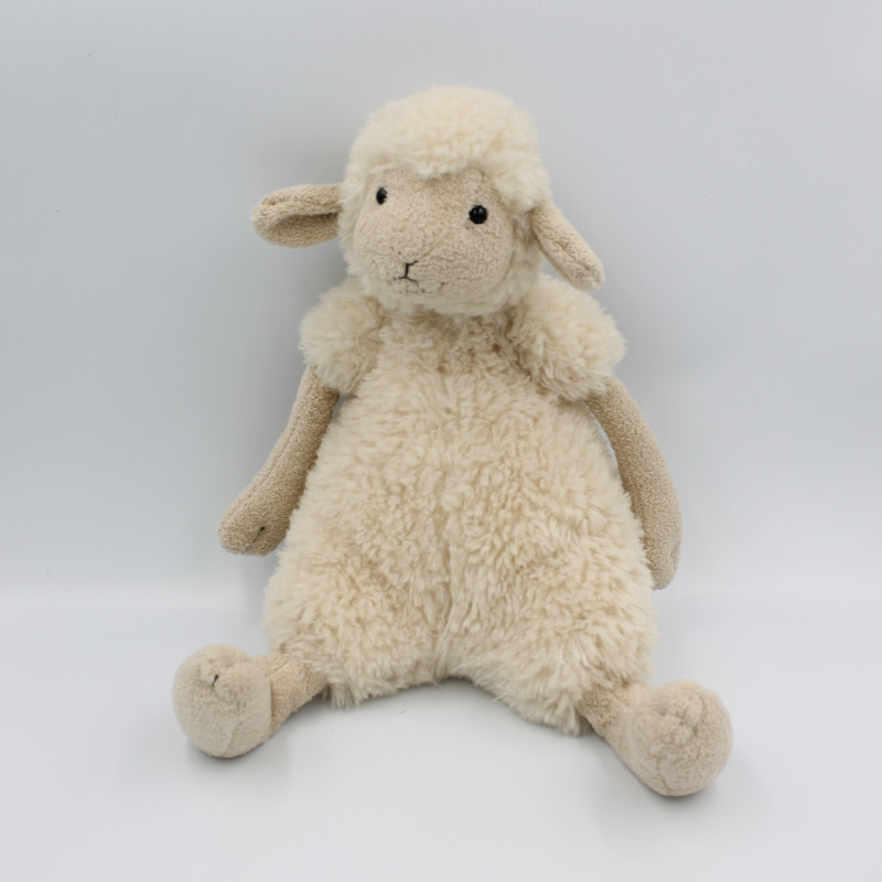 Doudou peluche agneau mouton beige blanc JELLYCAT