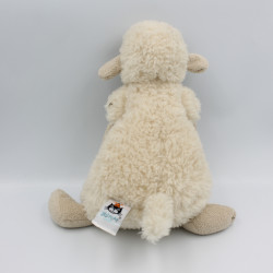 Doudou peluche agneau mouton beige blanc JELLYCAT