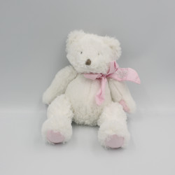 Doudou et compagnie ours blanc rose Mon tout petit