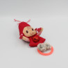Doudou attache tétine lutin fille rose grelot LILLIPUTIENS