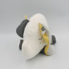 Doudou éléphant blanc gris jaune Babyfan SAUTHON
