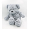Grand Doudou peluche ours bleu gris HISTOIRE D'OURS