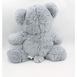 Grand Doudou peluche ours bleu gris HISTOIRE D'OURS