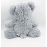 Grand Doudou peluche ours bleu gris HISTOIRE D'OURS