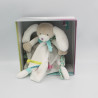 Doudou et compagnie plat chien blanc beige gris bleu rose Toopi 