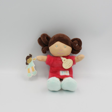 Doudou et compagnie poupée fille rose Framboise UNICEF