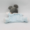 Doudou marionnette bébé Mickey bleu gris mouchoir mouton DISNEY BABY