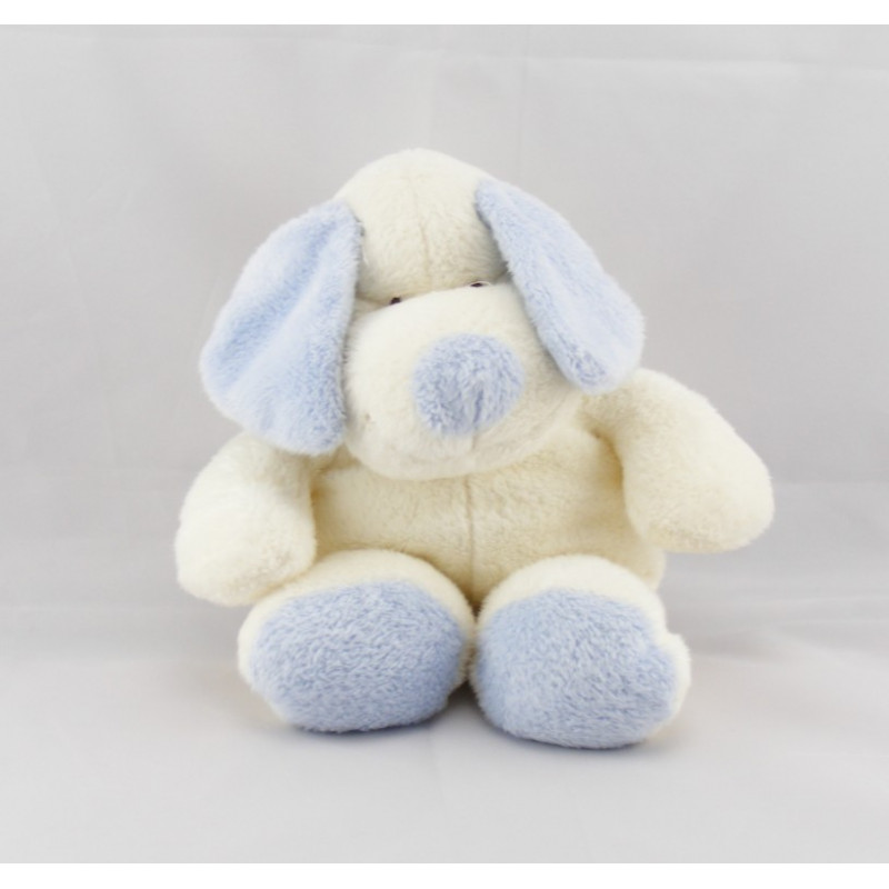 Doudou ours blanc bleu NICOTOY