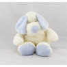 Doudou ours blanc bleu NICOTOY