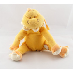 Doudou  dinosaure jaune orange BENGY