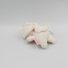 Mini Doudou attache tétine lutin ange blanc rose ailes COROLLE