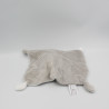 Doudou plat ours blanc gris LULU CASTAGNETTE