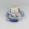 Doudou et compagnie photoluminescent hochet lapin bleu étoiles