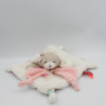 Doudou et compagnie plat chien blanc rose bleu Tatoo