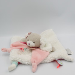 Doudou et compagnie plat chien blanc rose bleu Tatoo