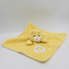 Doudou plat ours jaune Bisounours CARE BEARS