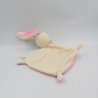 Doudou plat lapin rose blanc pois coeur coccinelle SIMBA TOYS NICOTOY