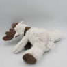 Peluche élan cerf renne marron beige écharpe KSD 