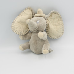 Doudou éléphant gris Dumbo NICOTOY 17 cm