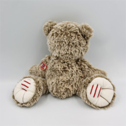 Doudou ours gris ROUGE KALOO 30 cm