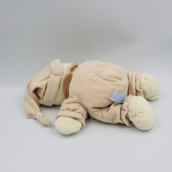 Doudou ours Baby Bear blanc beige lune GIPSY