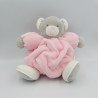 Doudou ours plume gris rose KALOO