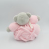 Doudou ours plume gris rose KALOO