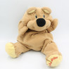 Ancienne peluche chien ours beige marron Rumple FISHER PRICE Vintage 1993