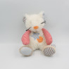 Doudou souris blanche bleu rouge Artychou HISTOIRE D'OURS
