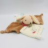 Doudou et compagnie plat lapin Pim marron blanc fourmi