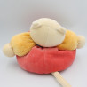 Doudou chat patapouf rouge orange bleu vert K sporty KALOO