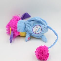 Peluche Popples bleu rose jaune Lulu 2015