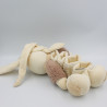 Doudou musical accordéon lapin écru beige marron sable KALOO