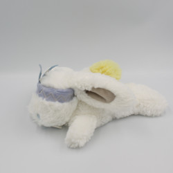 Doudou et compagnie lapin blanc bleu jaune bandeau Atawa Tutti Frutti