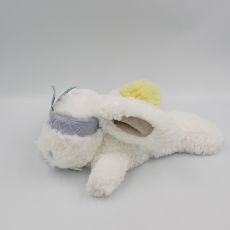 Doudou et compagnie lapin blanc bleu jaune bandeau Atawa Tutti Frutti