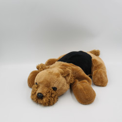 Peluche chien noir marron LA PELUCHERIE