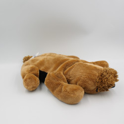 Peluche chien noir marron LA PELUCHERIE