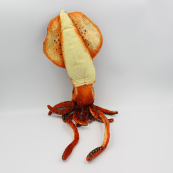 Peluche Calmar Calamar rouge orange